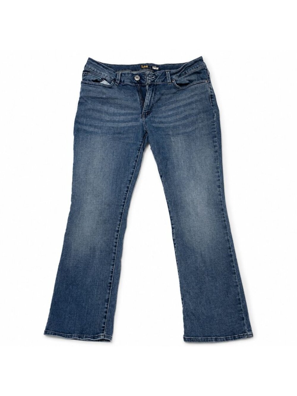 White House Black Market Women's Bootcut Jeans 14S Medium Wash Stretch Denim - Picture 3 of 5